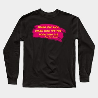 Jean Paul Sartre Long Sleeve T-Shirt